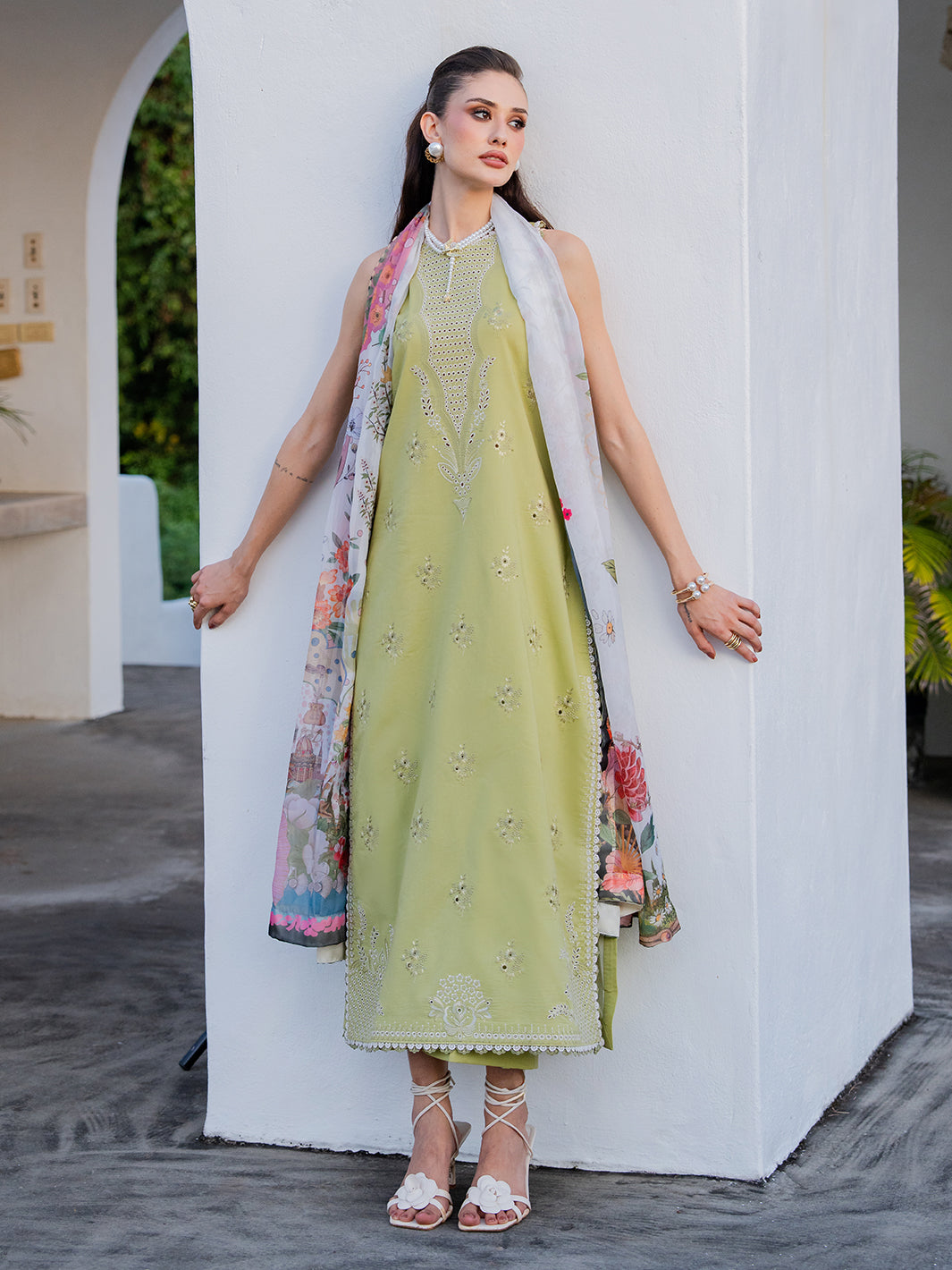 Dareen by Izel Unstitched Embroidered Lawn 3 Piece Suit Ruhaab - Eid Collection