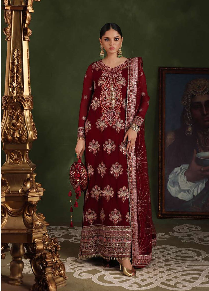 Royale Eternel by Roheenaz Unstitched Embroidered Chiffon 3 Piece Suit RN26URE Imperial Grace RUNCH260101 - Wedding Collection