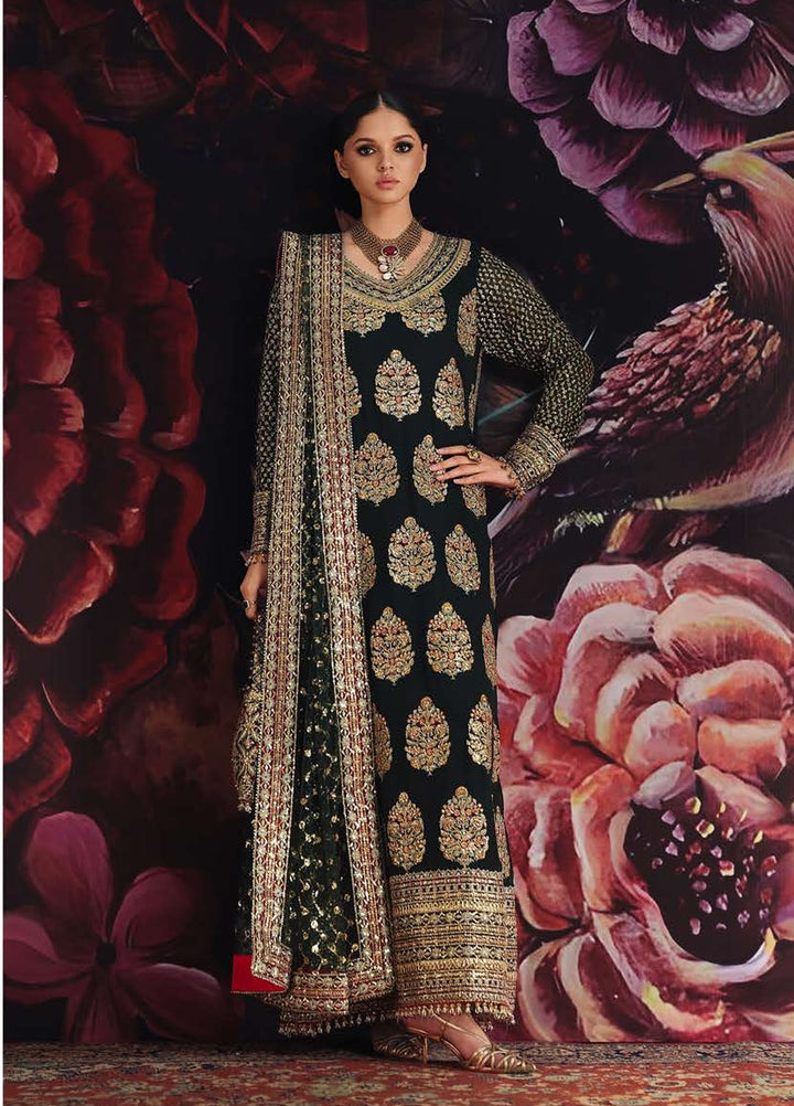 Royale Eternel by Roheenaz Unstitched Embroidered Chiffon 3 Piece Suit RN26URE Crown Jewel RUNCH260102 - Wedding Collection