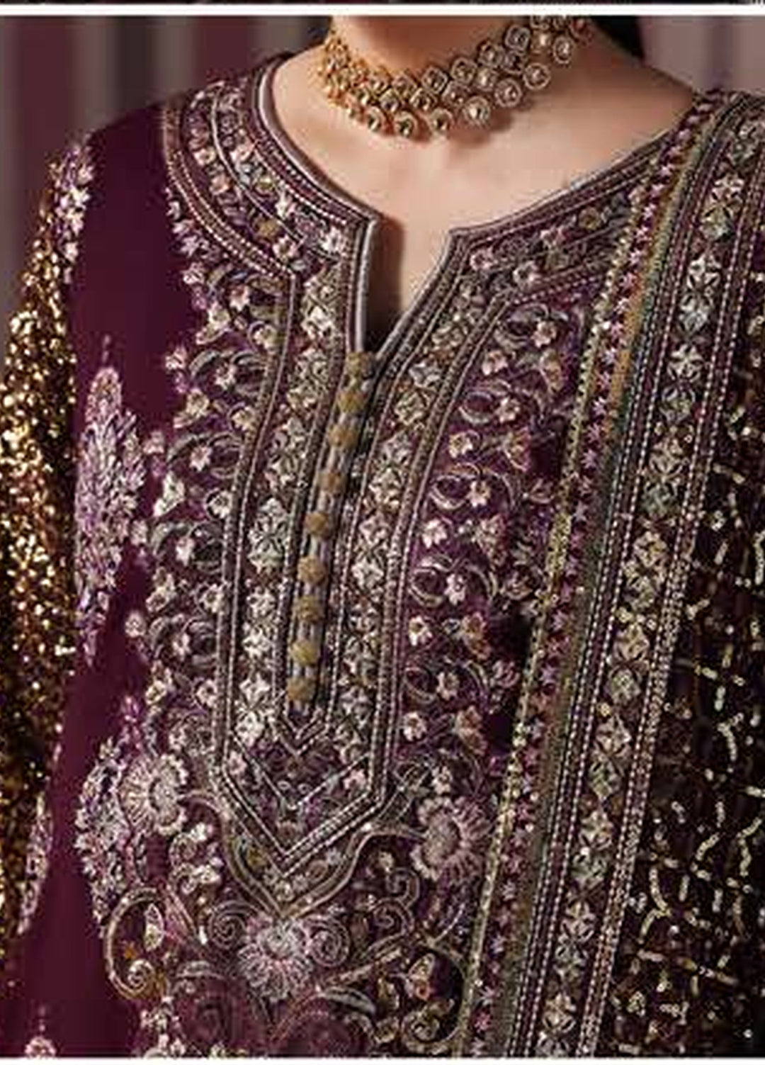 Royale Eternel by Roheenaz Unstitched Embroidered Chiffon 3 Piece Suit RN26URE Regal Charm RUNCH260106 - Wedding Collection