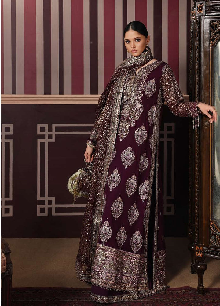 Royale Eternel by Roheenaz Unstitched Embroidered Chiffon 3 Piece Suit RN26URE Regal Charm RUNCH260106 - Wedding Collection