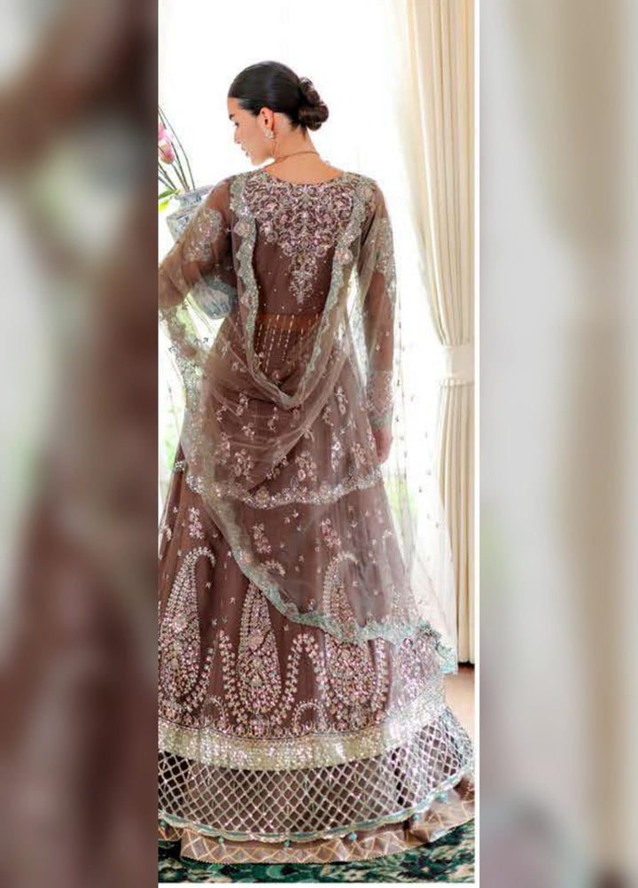 Whispers of Grace by Roheenaz Unstitched Embroidered Chiffon 3 Piece Suit RN26UWG Maeve RUNCH260203 - Wedding Collection