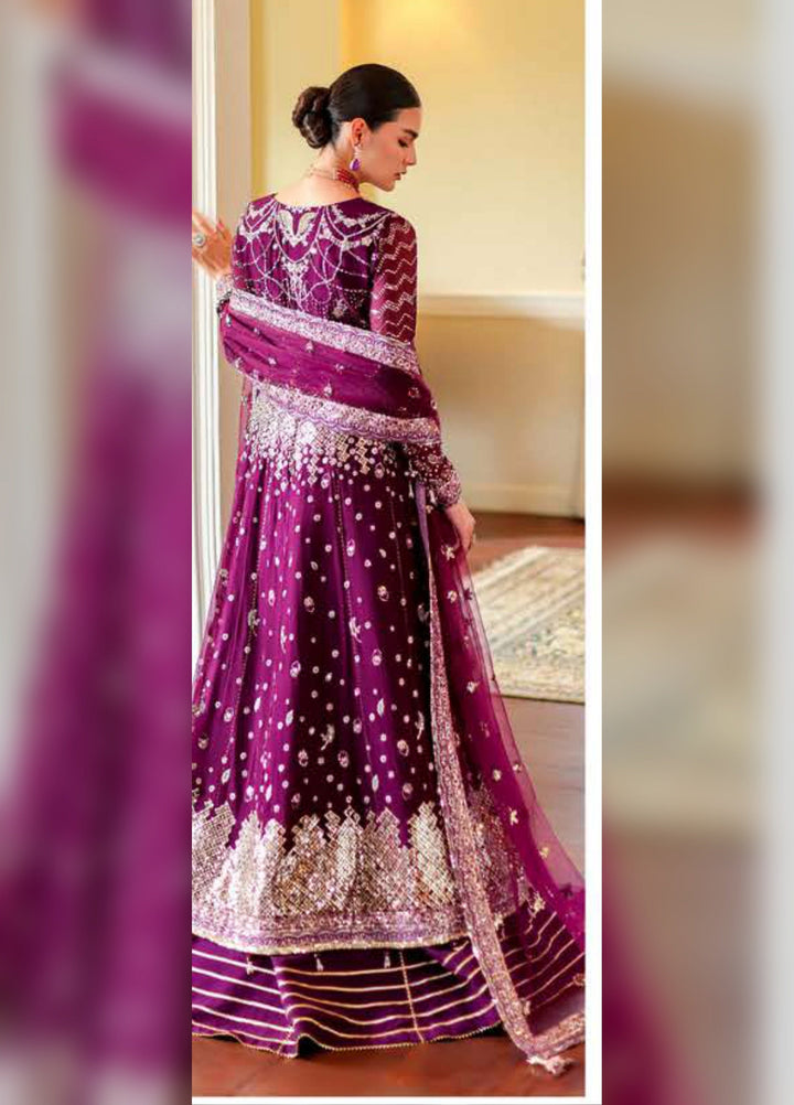 Whispers of Grace by Roheenaz Unstitched Embroidered Chiffon 3 Piece Suit RN26UWG Selen RUNCH260204 - Wedding Collection