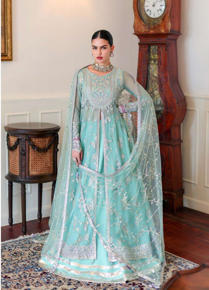 Whispers of Grace by Roheenaz Unstitched Embroidered Chiffon 3 Piece Suit RN26UWG Theodora RUNCH260205 - Wedding Collection