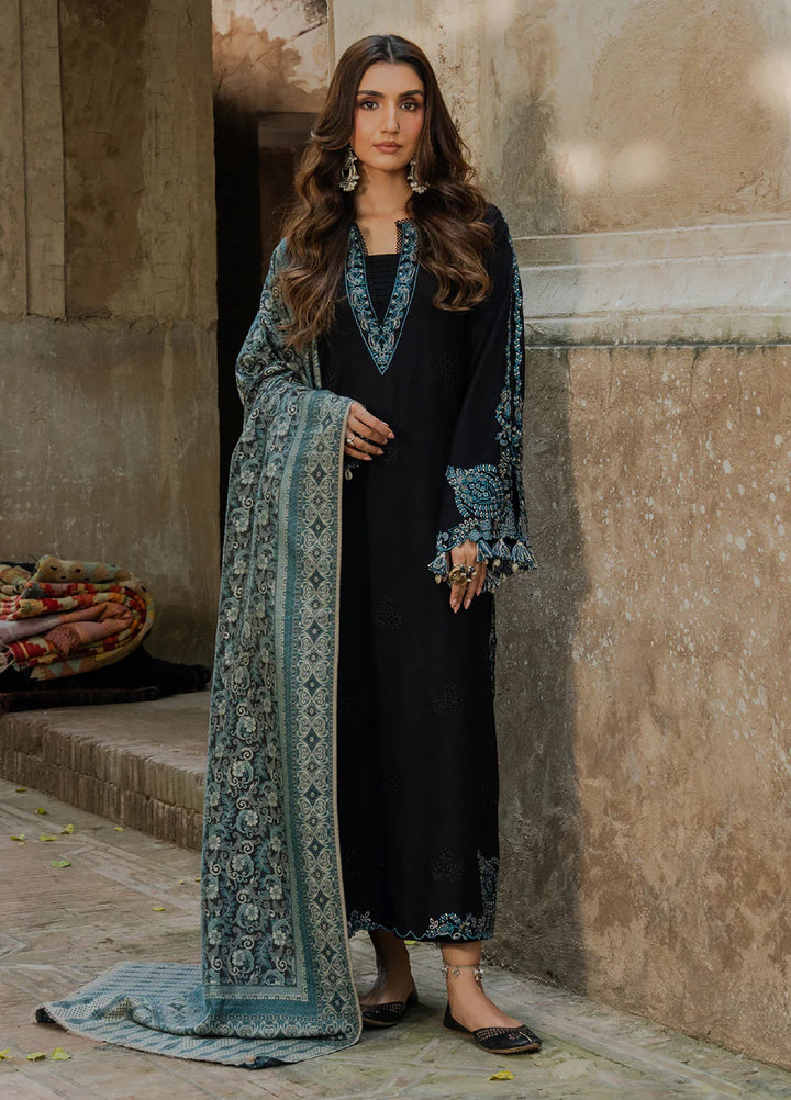 Nooraniyat by Izel Embroidered wool Suits Unstitched 3 Piece IZ25NW Raabta - Winter Collection