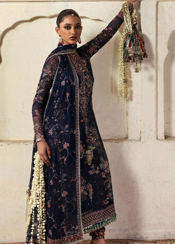 Massarat by Hussain Rehar Embroidered Chiffon Suits Unstitched 3 Piece HRR25MU Rabab - Festive Collection