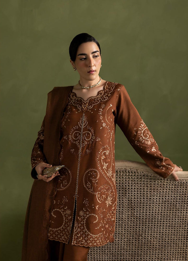 Silah by Rajbari Unstitched Embroidered Korean Silk 3 Piece Suit RB26US Fleur - Festive Collection