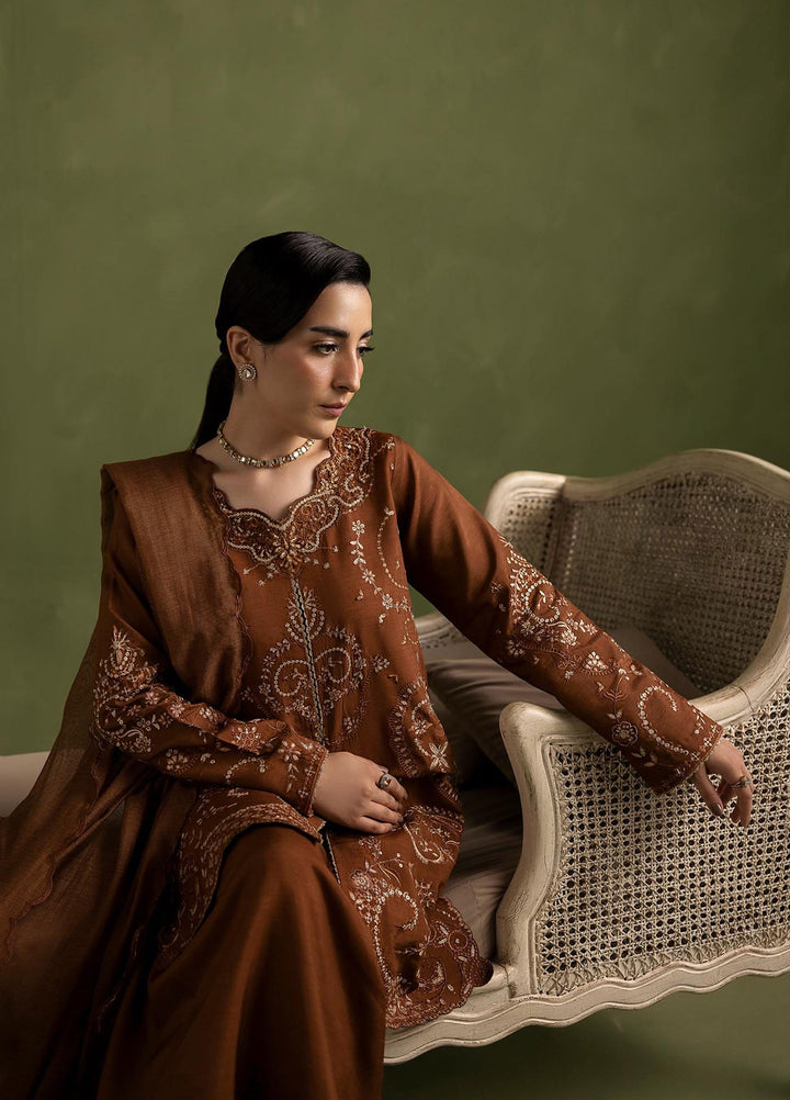 Silah by Rajbari Unstitched Embroidered Korean Silk 3 Piece Suit RB26US Fleur - Festive Collection