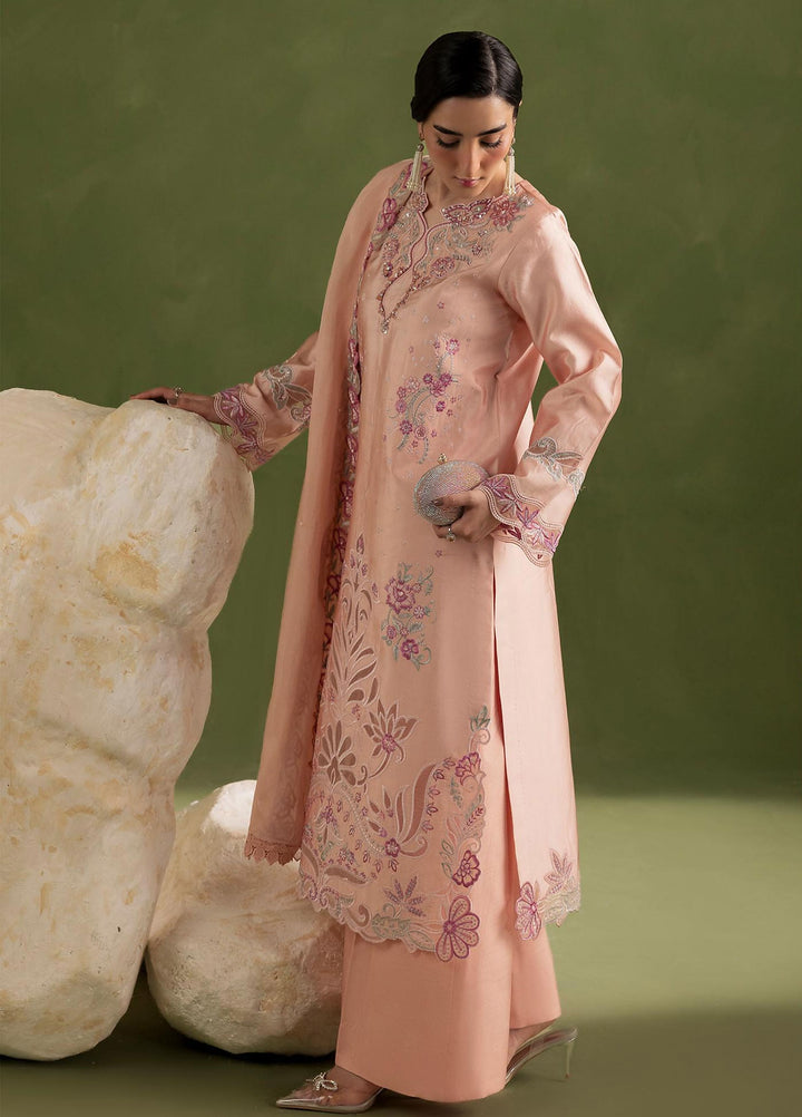 Silah by Rajbari Unstitched Embroidered Sheesh Silk 3 Piece Suit RB26US Poise - Festive Collection