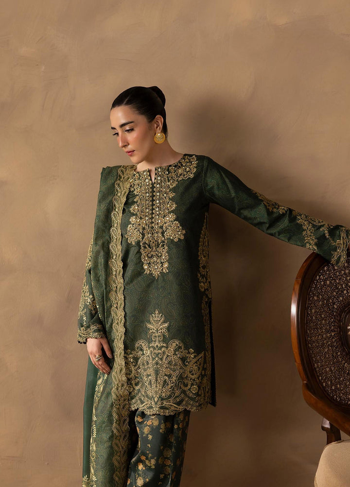 Silah by Rajbari Unstitched Embroidered Crepe Silk 3 Piece Suit RB26US Zaria - Festive Collection