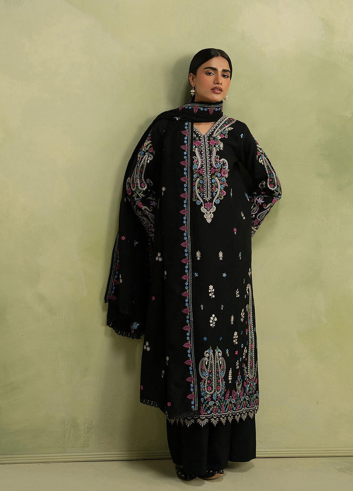RajBari Exclusive Shawl Unstitched Embroidered Marina 3 Piece Suit RB26UES 14 - Winter Collection