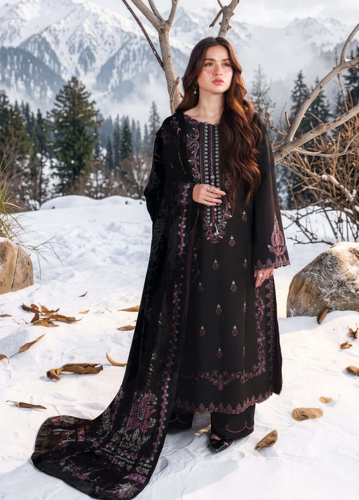 Carnation by Rang Rasiya Unstitched Embroidered Karandi 3 Piece Suit RR26UKW ONYX - Winter Collection