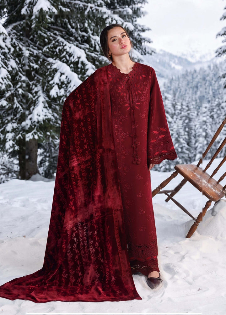 Carnation by Rang Rasiya Unstitched Embroidered Karandi 3 Piece Suit RR26UKW RUBY FROST - Winter Collection