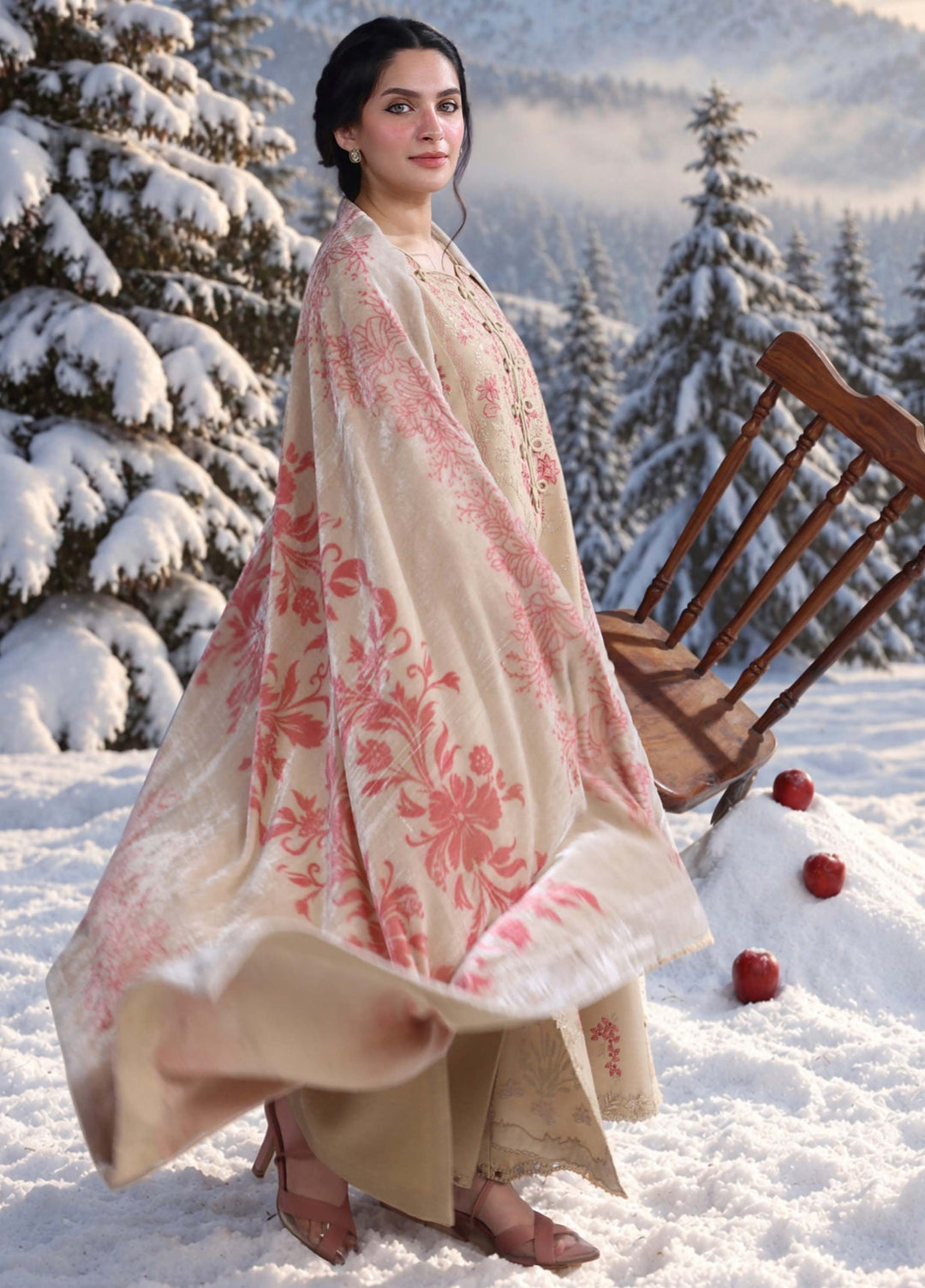 Carnation by Rang Rasiya Unstitched Embroidered Karandi 3 Piece Suit RR26UKW WINTER PETAL - Winter Collection