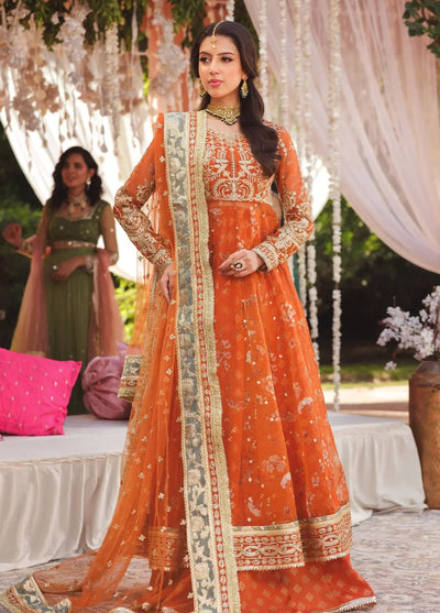 Uniluxe RTW Formal Printed Organza 3 Piece Suit CF00003 Ranya - Festive Collection