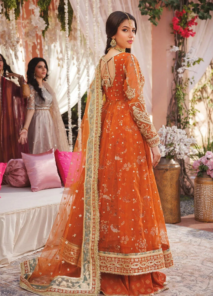 Uniluxe RTW Formal Printed Organza 3 Piece Suit CF00003 Ranya - Festive Collection