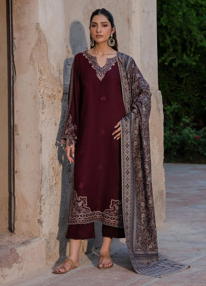 Nooraniyat by Izel Embroidered wool Suits Unstitched 3 Piece IZ25NW Raqeeb - Winter Collection