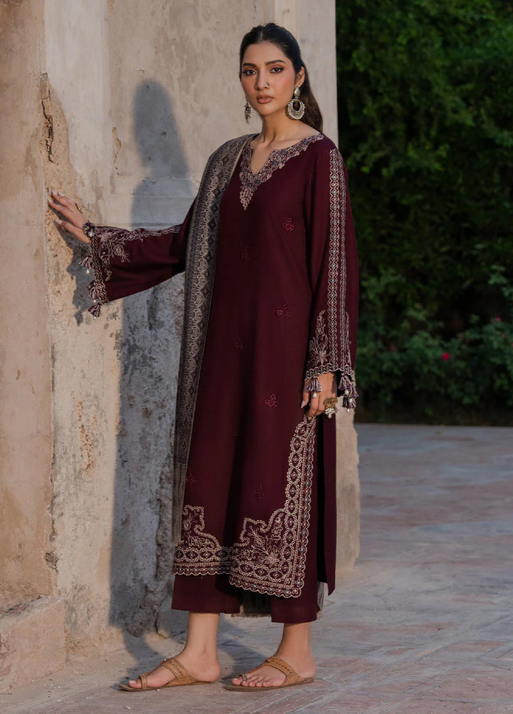 Nooraniyat by Izel Embroidered wool Suits Unstitched 3 Piece IZ25NW Raqeeb - Winter Collection