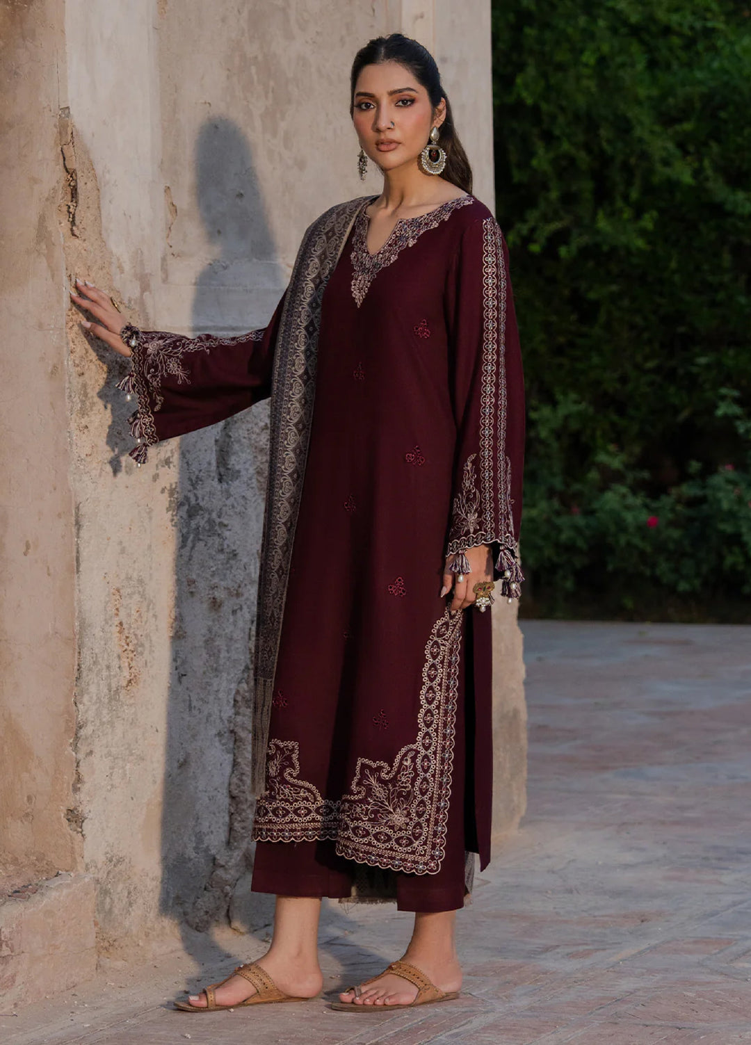 Nooraniyat by Izel Embroidered wool Suits Unstitched 3 Piece IZ25NW Raqeeb - Winter Collection
