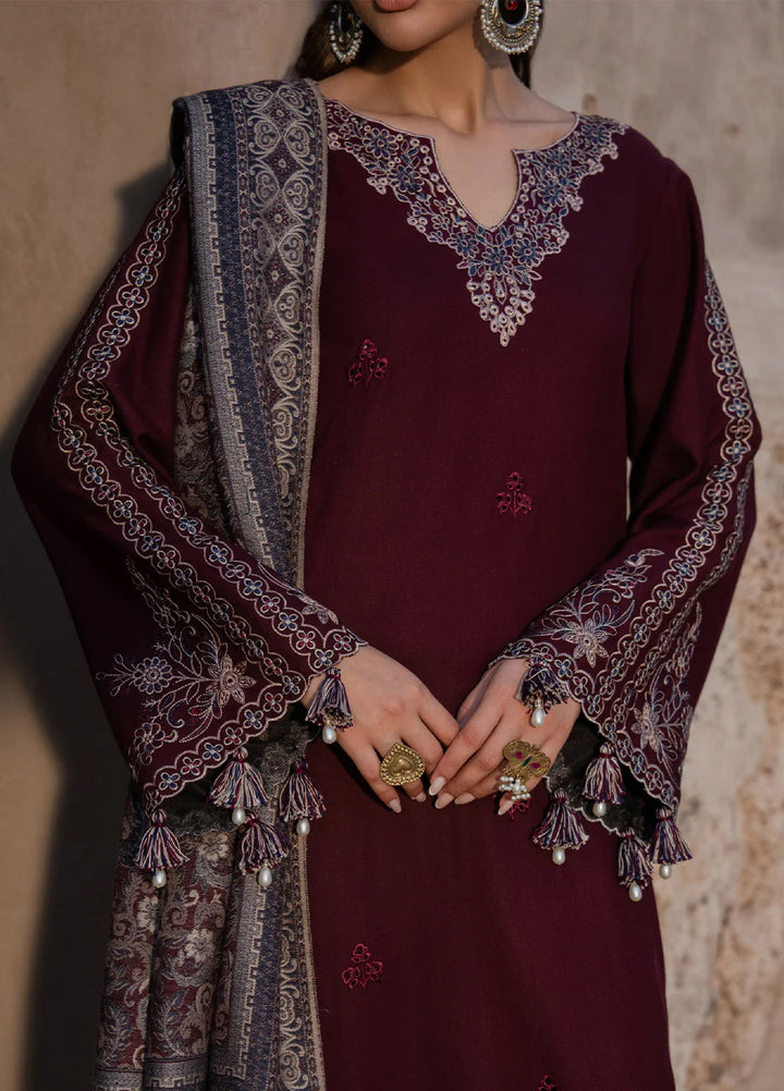 Nooraniyat by Izel Embroidered wool Suits Unstitched 3 Piece IZ25NW Raqeeb - Winter Collection