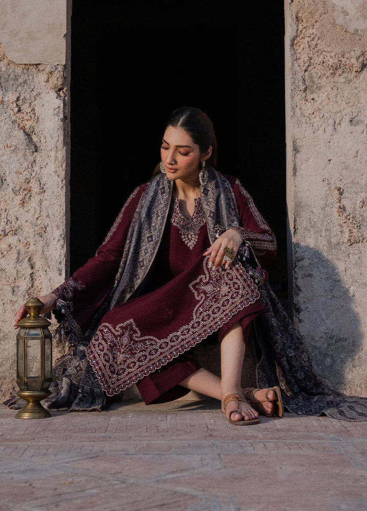 Nooraniyat by Izel Embroidered wool Suits Unstitched 3 Piece IZ25NW Raqeeb - Winter Collection