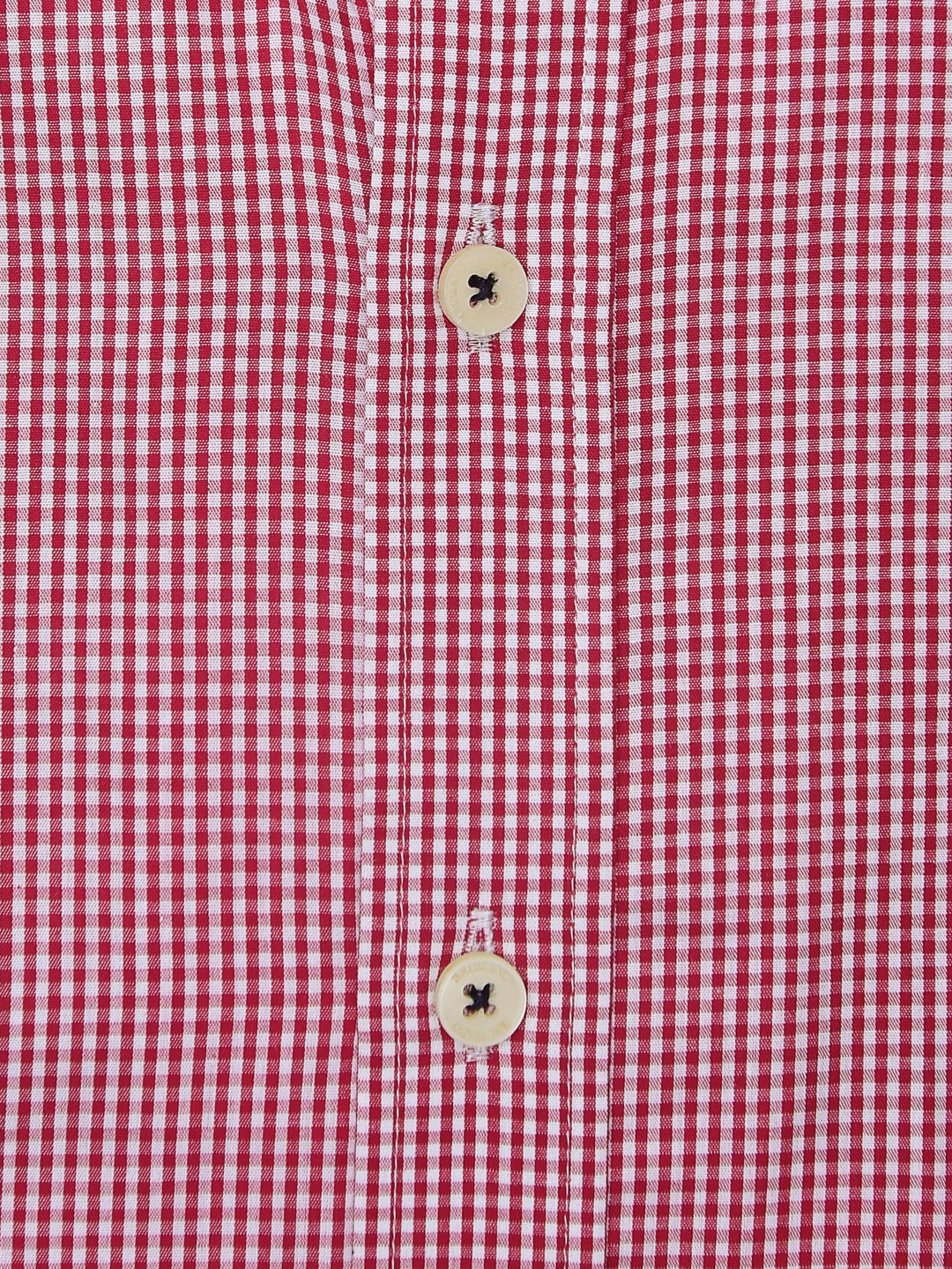 Brumano Ready To Wear Shirts Men 1 Piece Cotton Red Gingham Button Down Shirt 0-31-024-5089 - Summer Collection