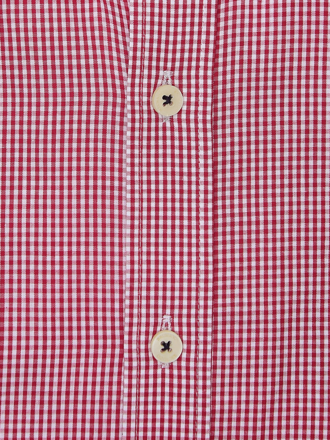 Red Gingham Button Down Shirt