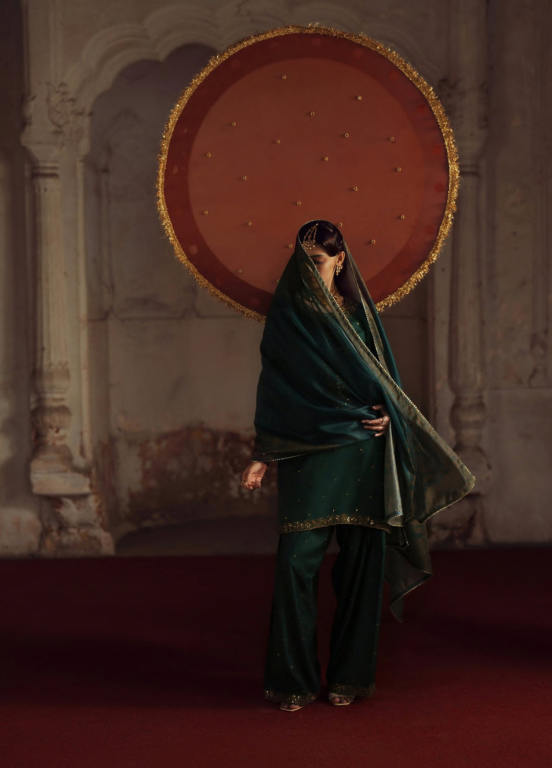 Rekha by Casualite RTW Embroidered Viscose Silk 3 Piece Suit CL26RVR Jiya - Festive Collection
