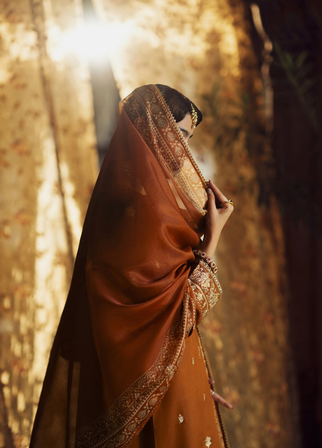 Rekha by Casualite RTW Embroidered Viscose Silk 3 Piece Suit CL26RVR Oraila - Festive Collection