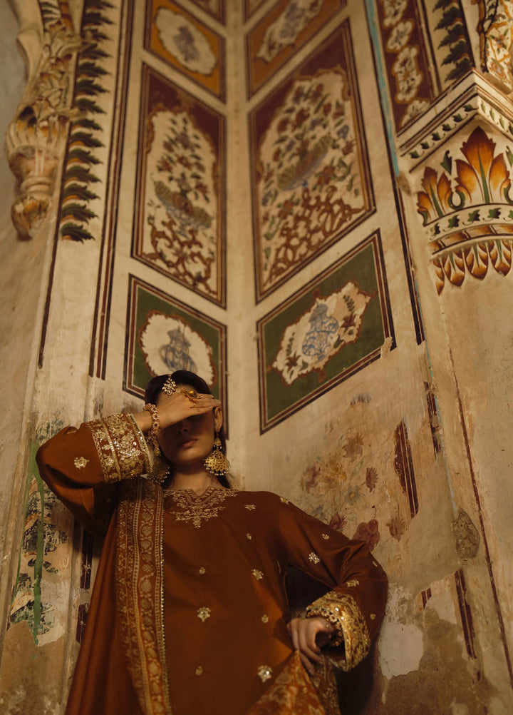 Rekha by Casualite RTW Embroidered Viscose Silk 3 Piece Suit CL26RVR Oraila - Festive Collection