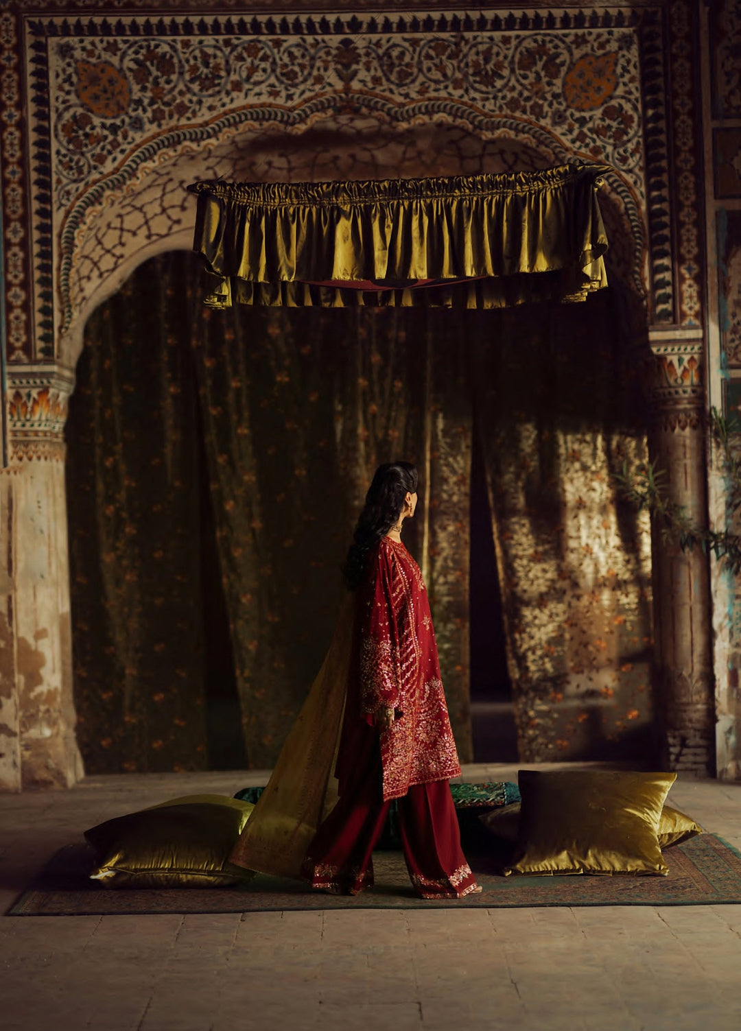 Rekha by Casualite RTW Embroidered Viscose Silk 3 Piece Suit CL26RVR Raila - Festive Collection