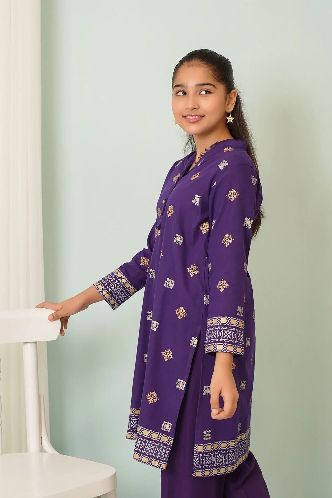 Ochre RTW Printed Girls 2 Piece Cotton  COR-90 - Summer Collection