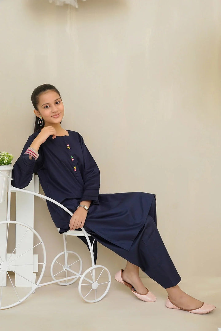 Ochre RTW Solids Girls 2 Piece Cotton Co-ords OFW-SC-14 - Summer Collection