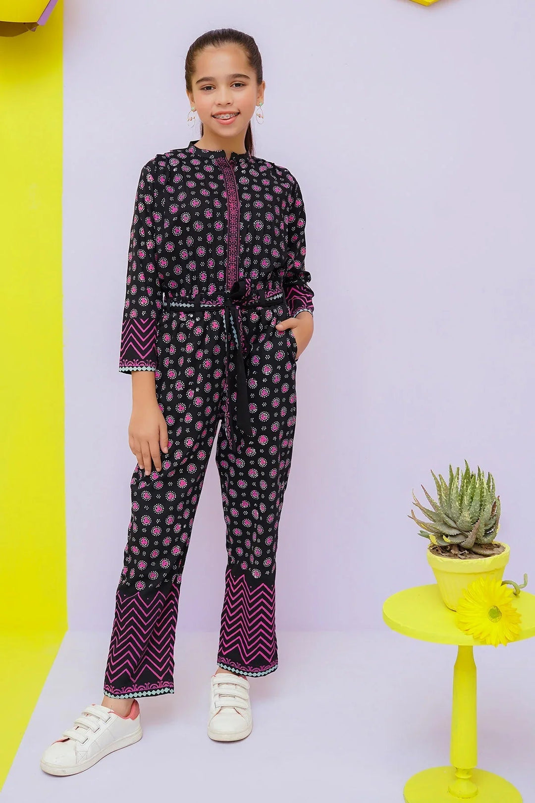 Ochre RTW Printed Girls 1 Piece Cotton Jumpsuit OWT-JMP-13 - Summer Collection