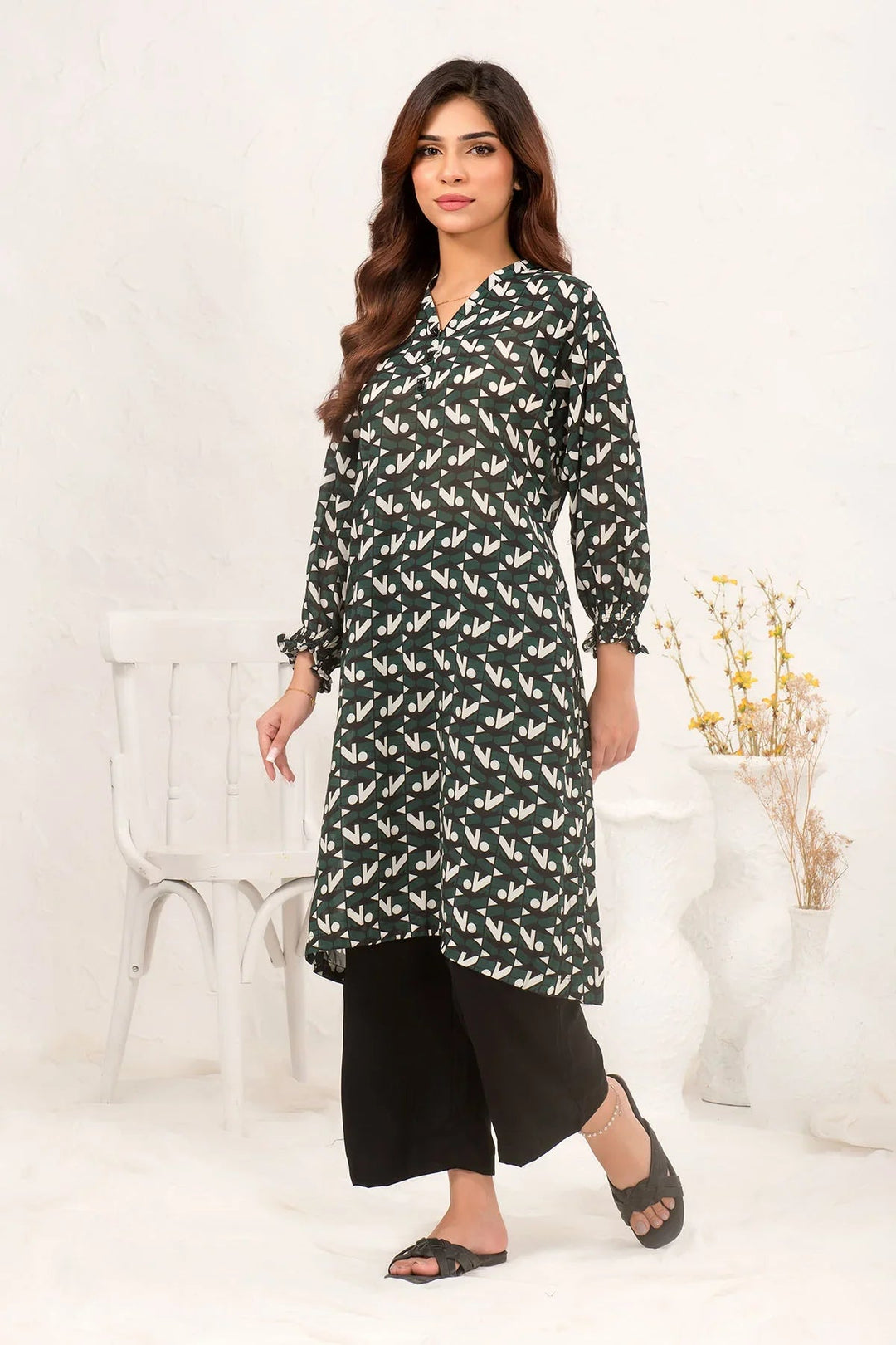 Ochre RTW Printed Girls 2 Piece Georgette  SOWC-03 - Winter Collection