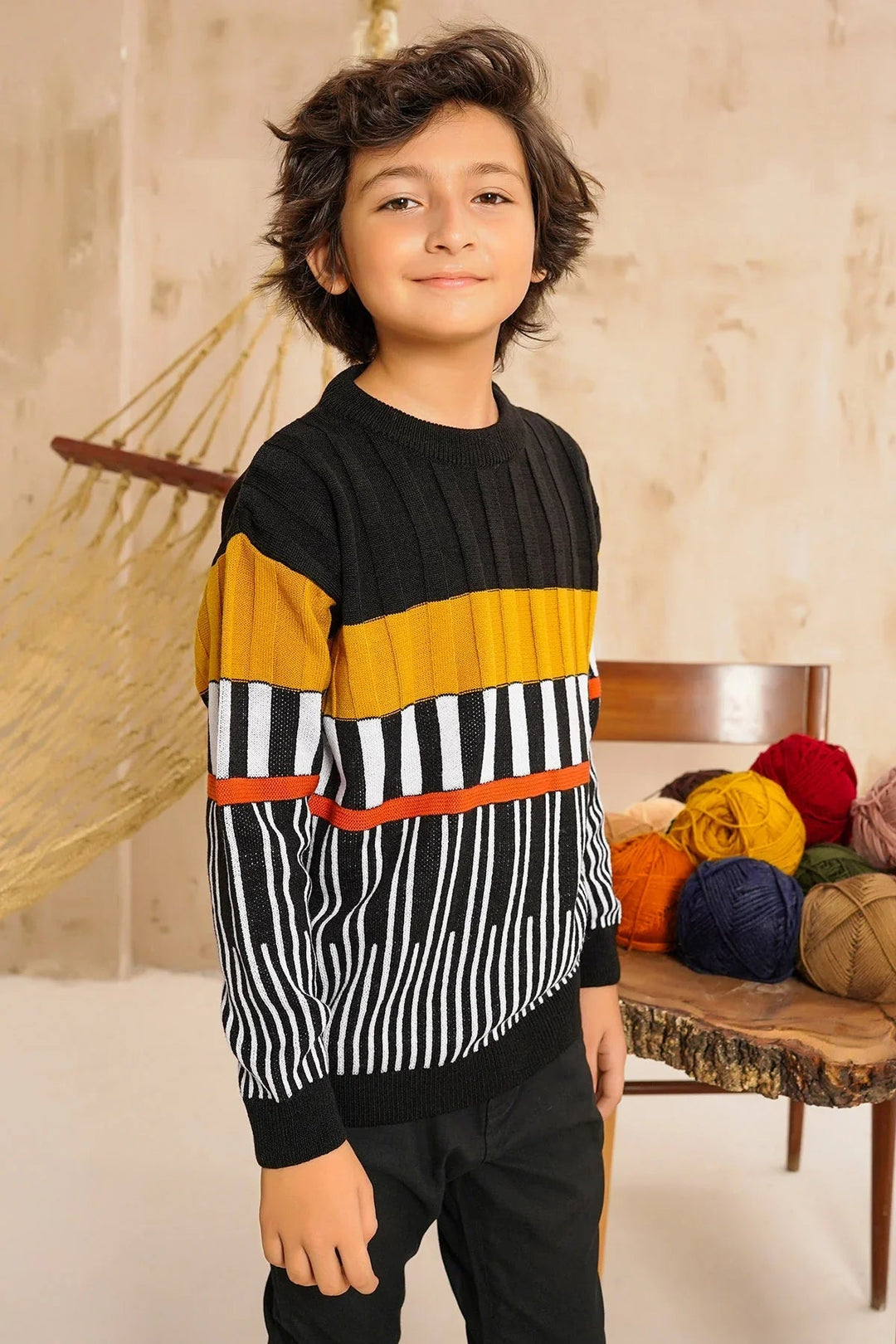 Ochre RTW Printed Boys 1 Piece Viscose Sweater OWSB-17 - Winter Collection