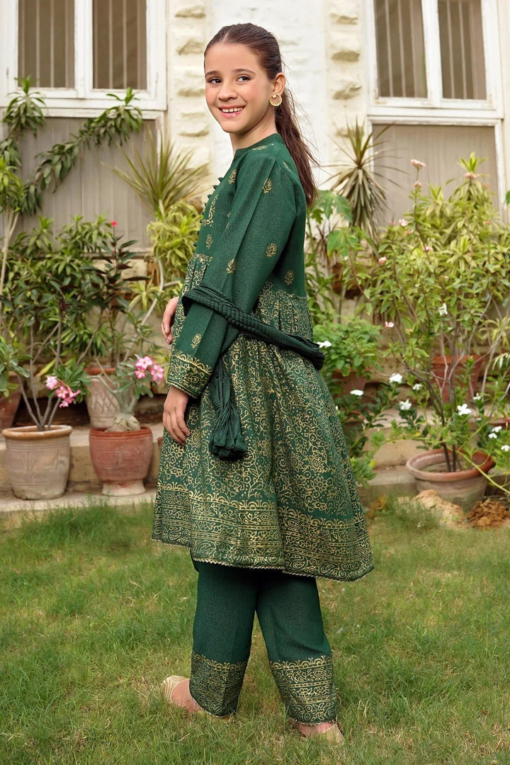 Ochre RTW Printed Girls 3 Piece Cotton Karandi OFW-PC-23 - Winter Collection