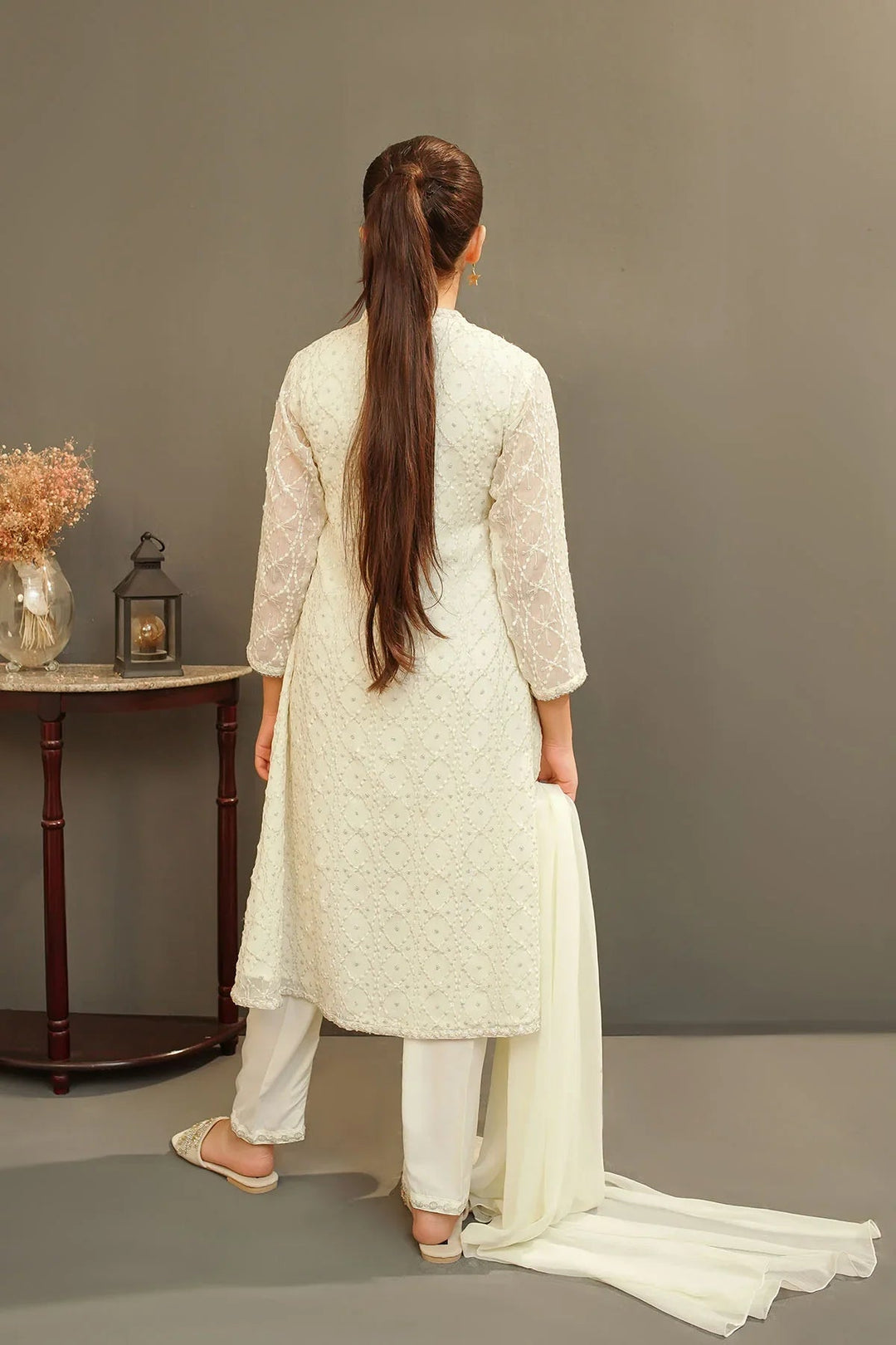 Ochre Girls Pret Embroidered Chiffon 3 Piece Suit MAX-28 - Summer Collection
