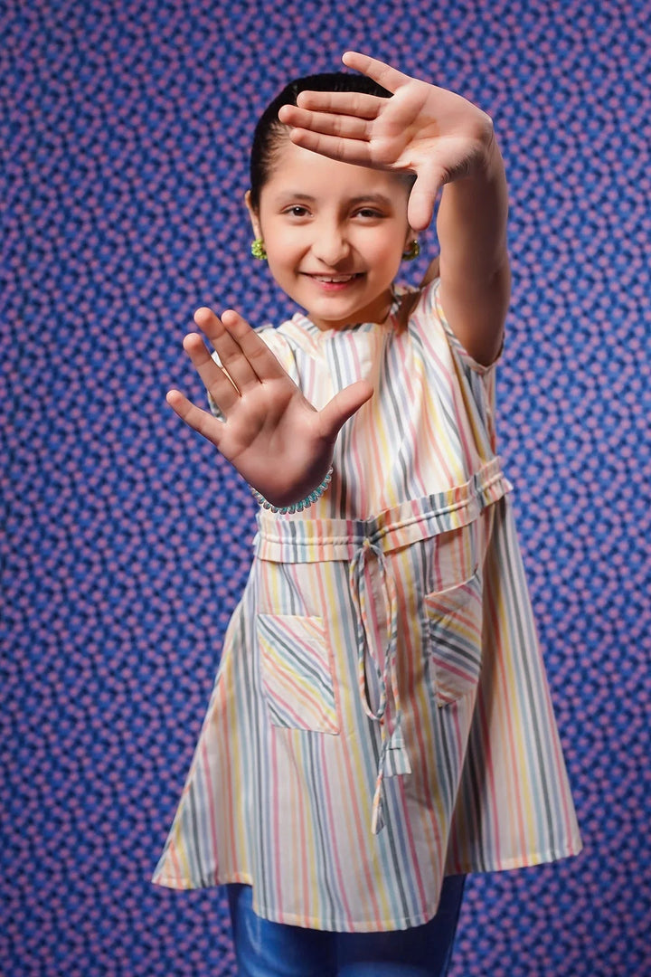 Ochre RTW Printed Girls 1 Piece Cotton Top OWT-624 - Summer Collection