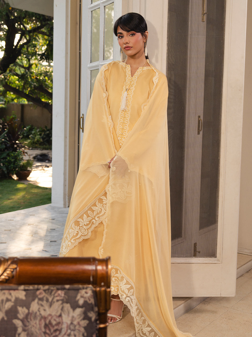 The Soft Hour by Yards Unstitched Embroidered Lawn 3 Piece Suit Butter Casual Collection
