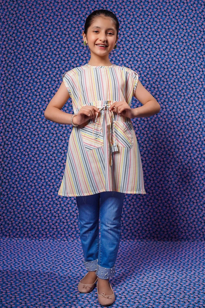 Ochre RTW Printed Girls 1 Piece Cotton Top OWT-624 - Summer Collection