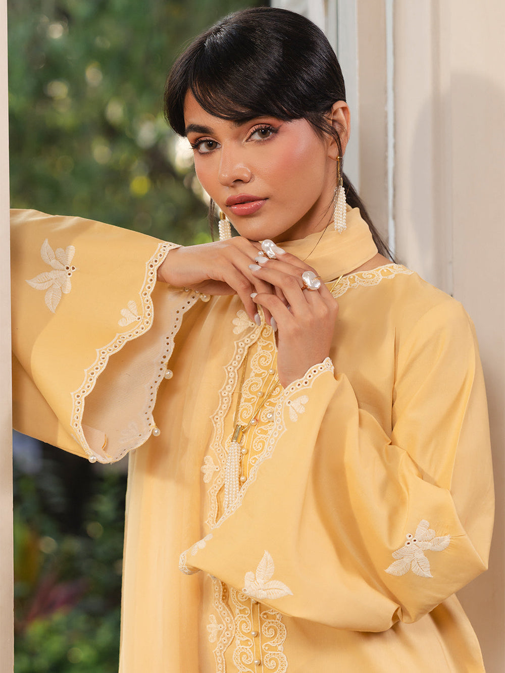 The Soft Hour by Yards Unstitched Embroidered Lawn 3 Piece Suit Butter Casual Collection