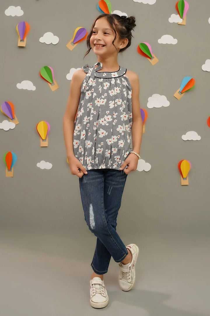 Ochre RTW Printed Girls 1 Piece Georgette Top INWT-01 - Winter Collection