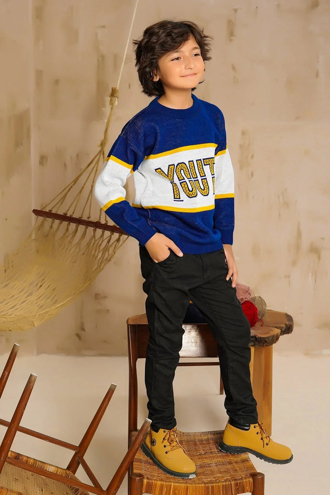 Ochre RTW Printed Boys 1 Piece Viscose Sweater OWSB-09 - Winter Collection