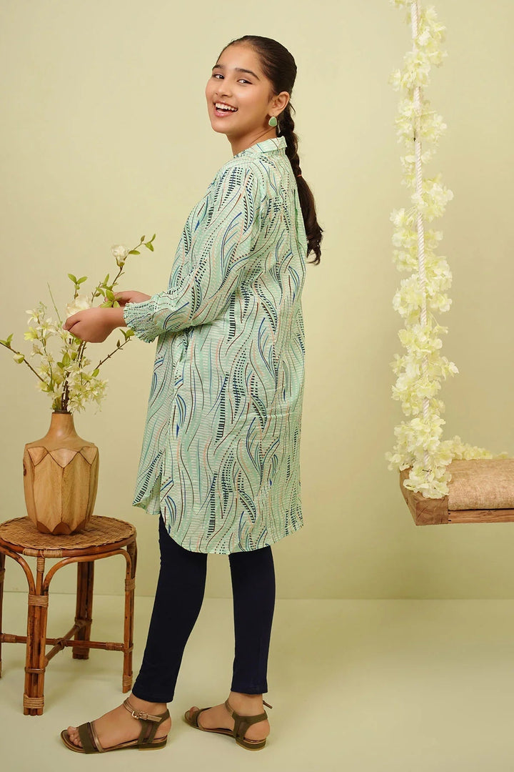 Ochre RTW Printed Girls 1 Piece Lawn Kurta PRC-41 - Summer Collection