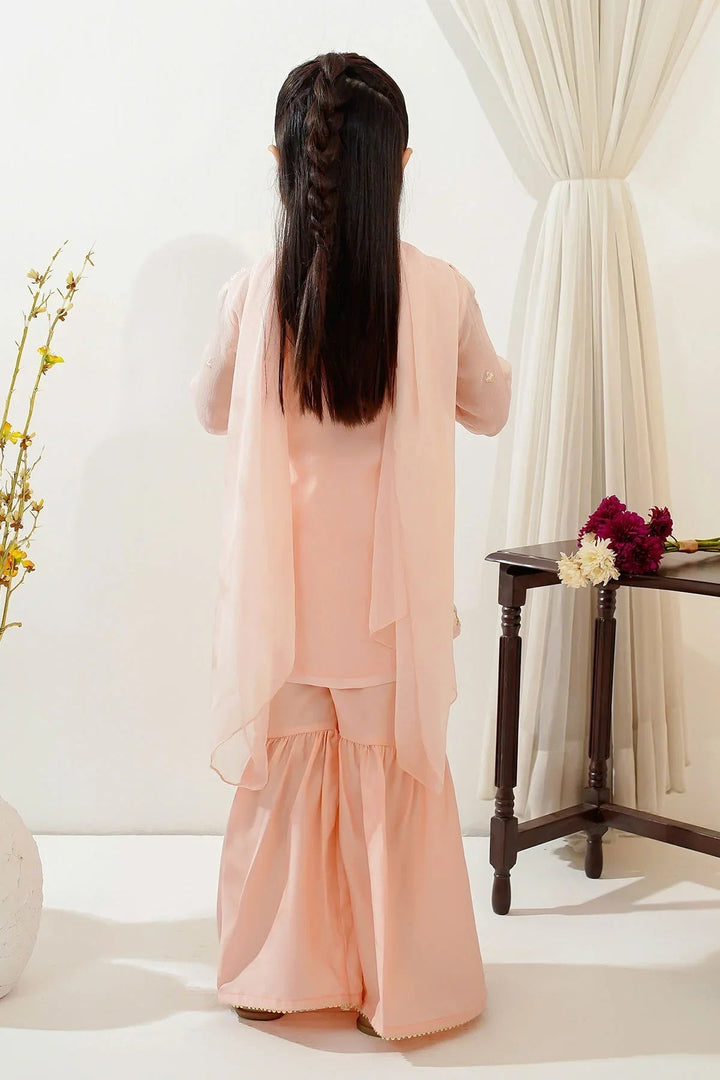 Ochre Girls Pret Embroidered Chiffon 3 Piece Suit INCF-24 - Summer Collection