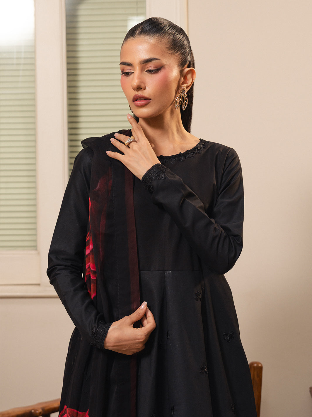The Soft Hour by Yards Unstitched Embroidered Lawn 3 Piece Suit Noir Rose Casual Collection