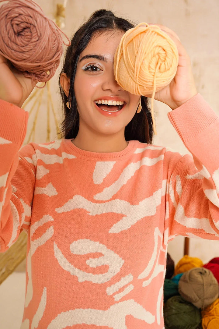 Ochre RTW Printed Girls 1 Piece Viscose Sweater OWSG-16 - Winter Collection