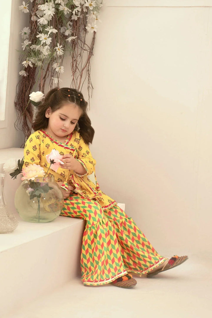 Ochre RTW Printed Girls 2 Piece Herringbone  INDP-18 - Summer Collection