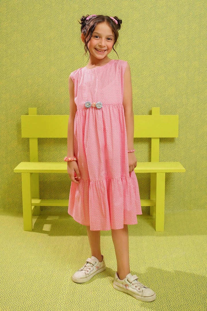 Ochre RTW Printed Girls 1 Piece Cotton Dress INWD-12 - Summer Collection